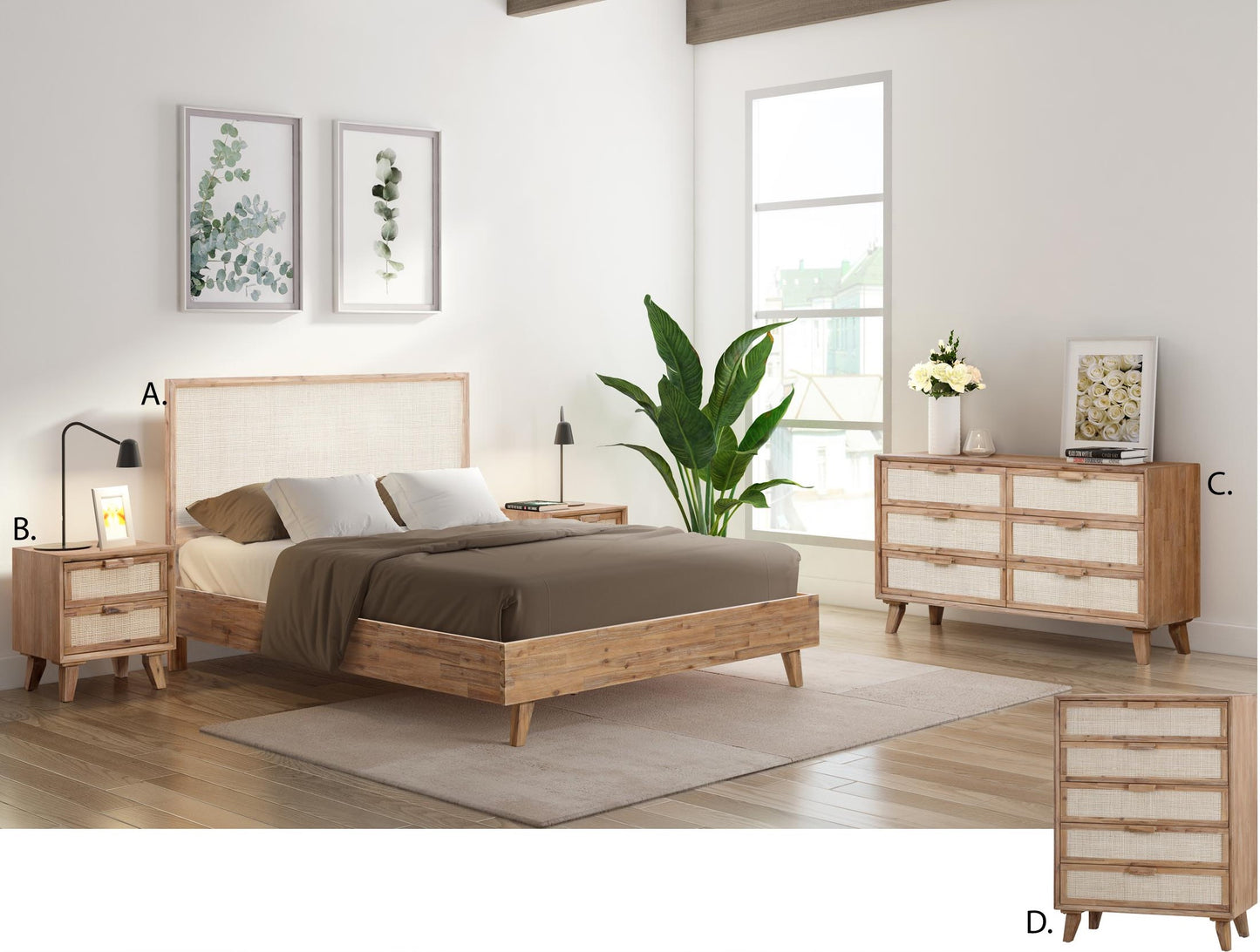 Rhodes Queen Bed