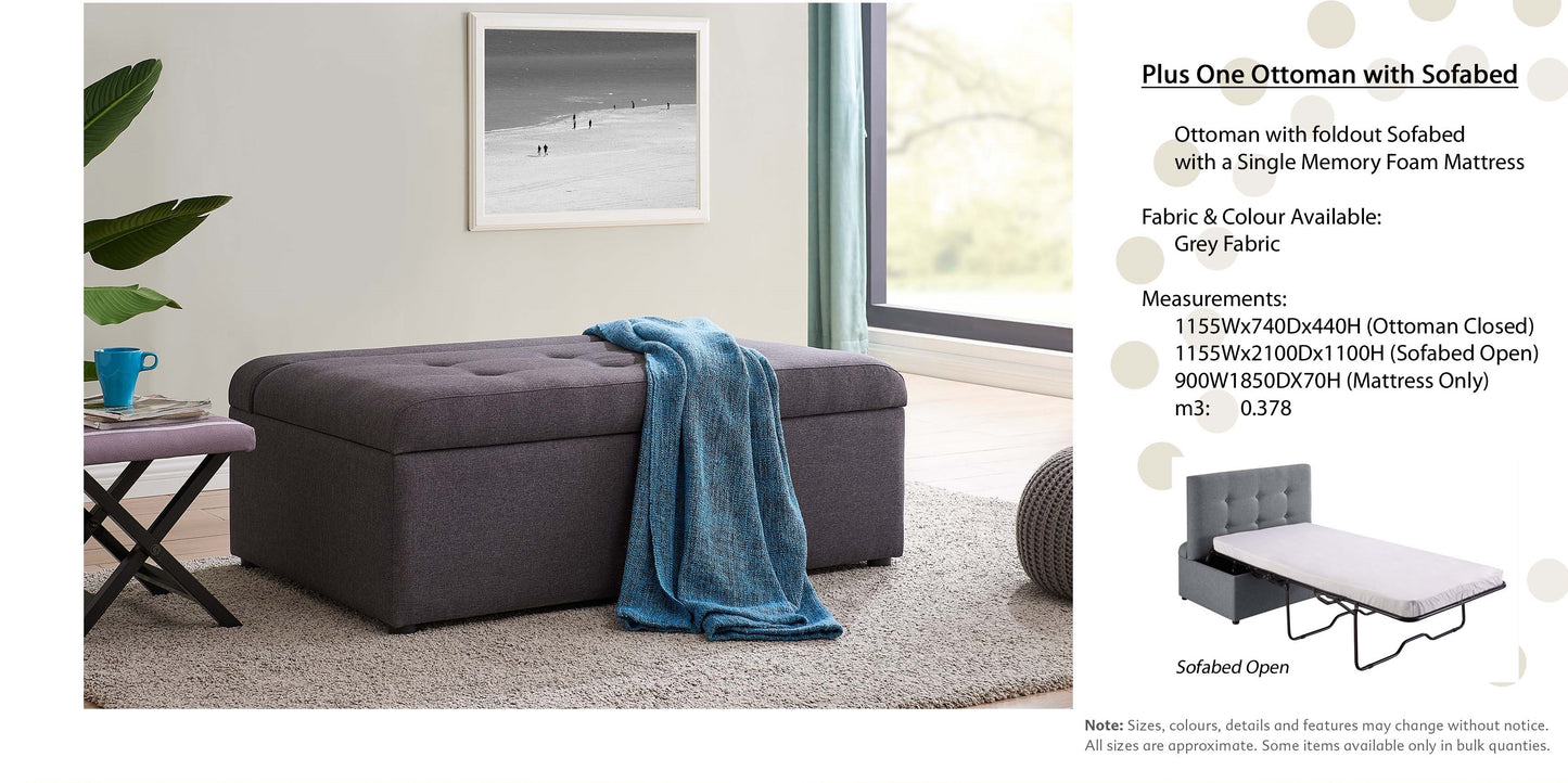 Plus one Ottoman Sofa Bed