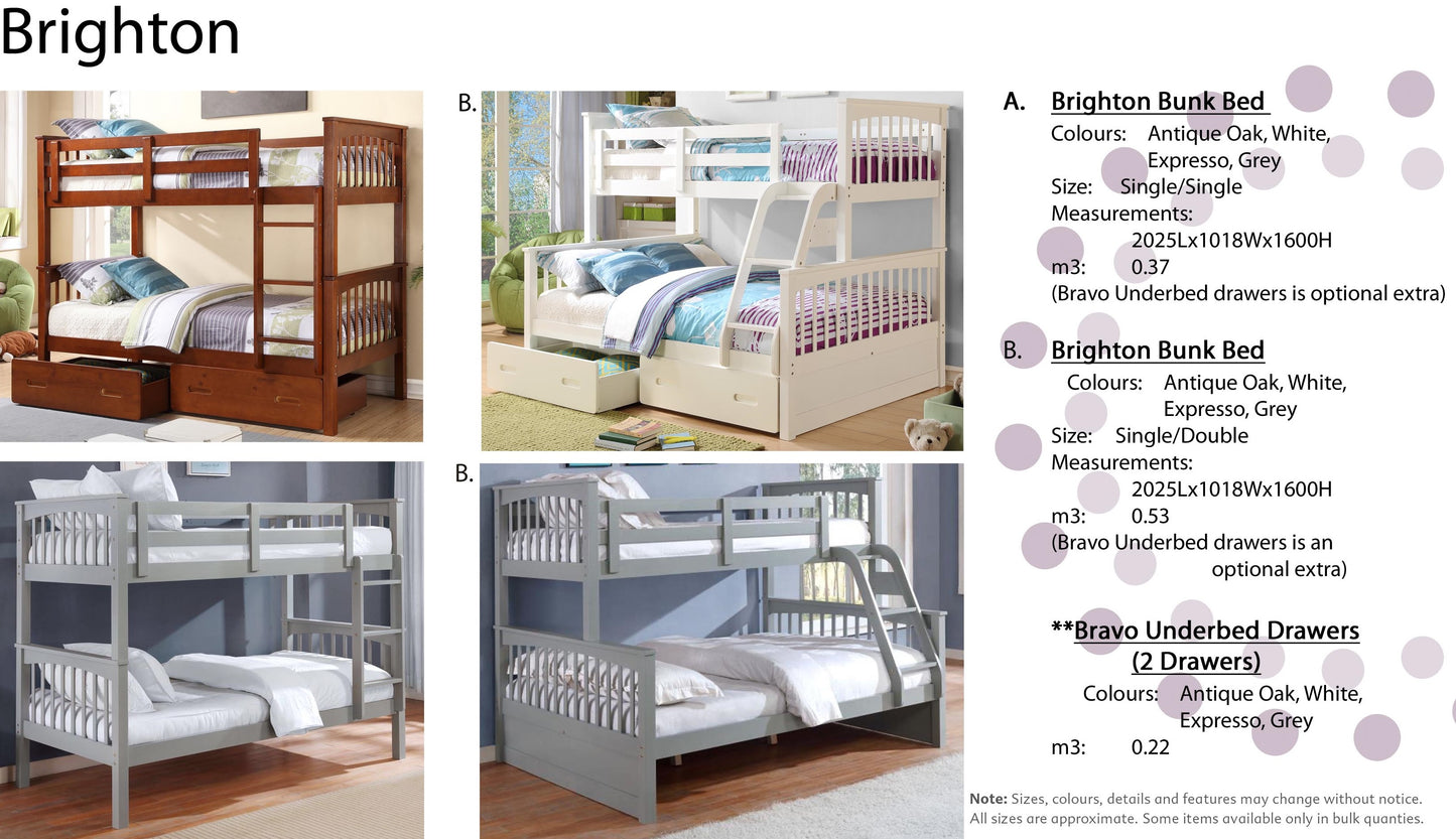 Brighton Single over Double bunk