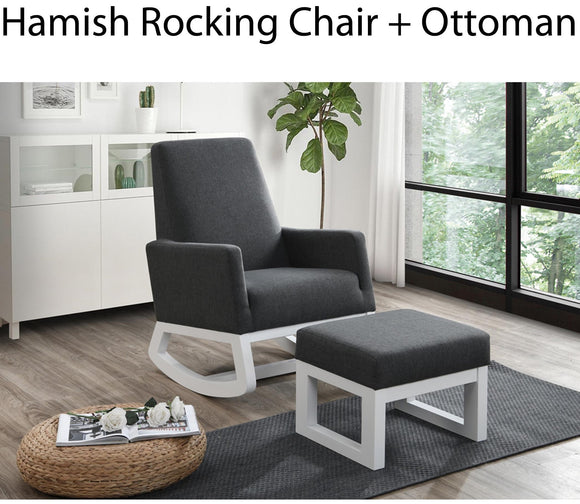 Hamish Rocking Chair & Ottoman