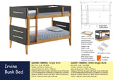 Irvine Single over Double Bunk Bed