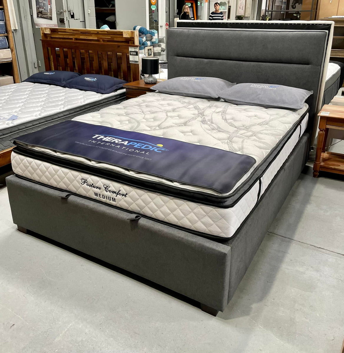 Hagan Queen Gas Lift Bed Factory Direct Furniture Mount Gambier